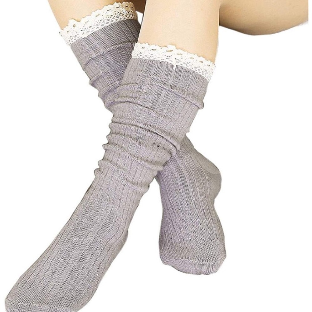 NEW Lace Knee High Socks